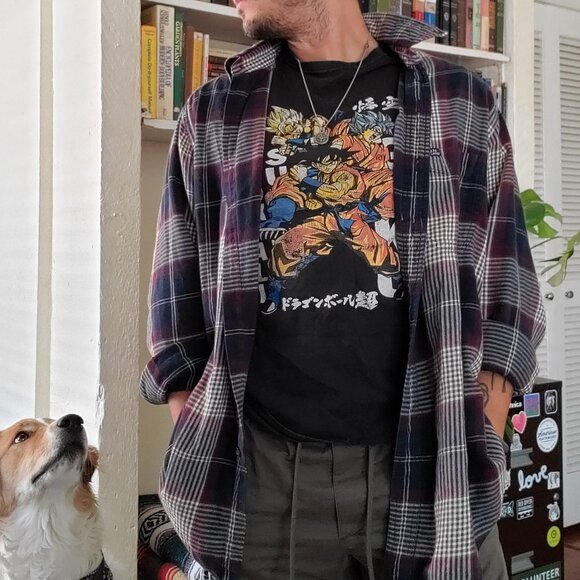 Vintage Dragon Ball Z Goku Super Saiyan Black Tee - Size S - Picture 8 of 8